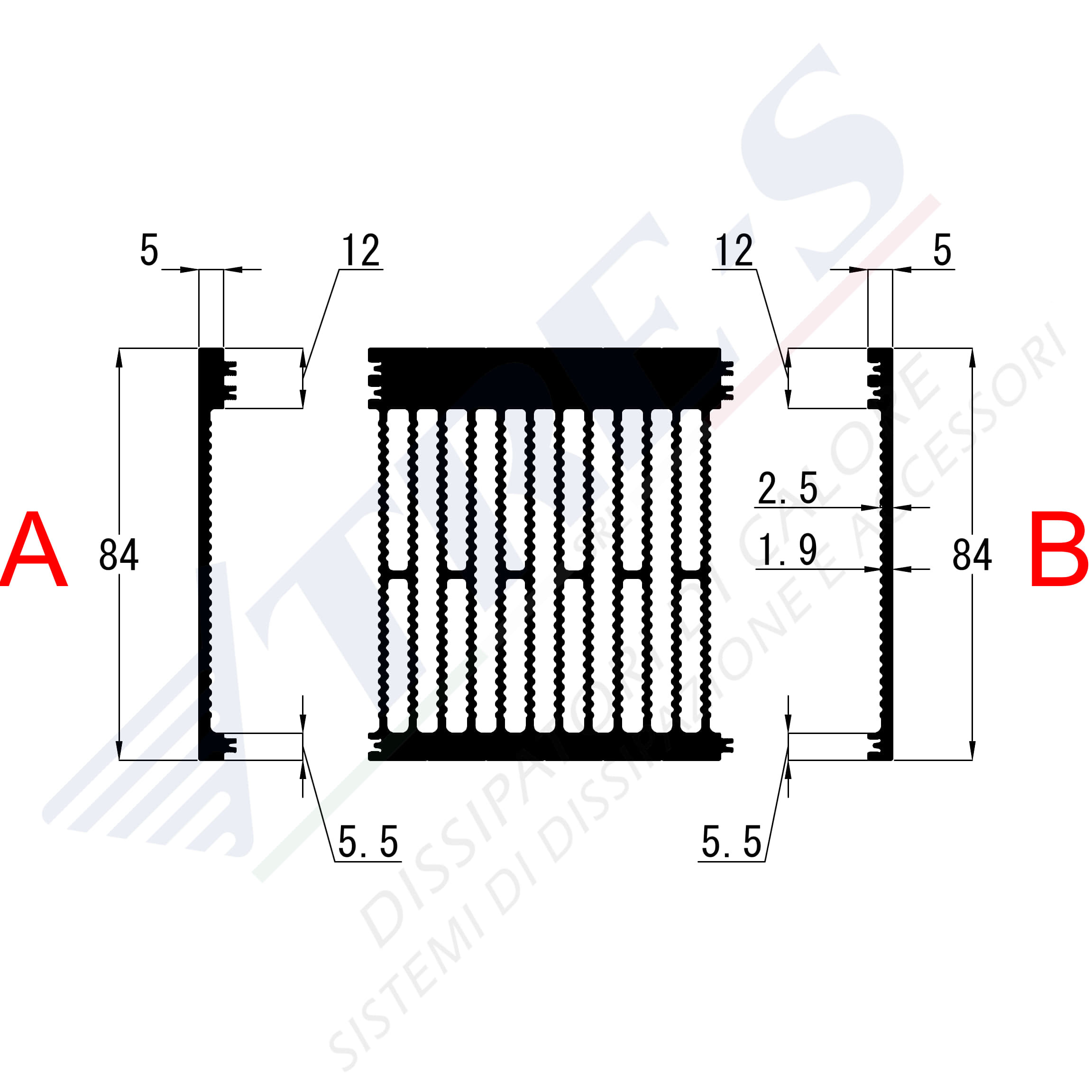 Heat Sinks PRI1044 AB