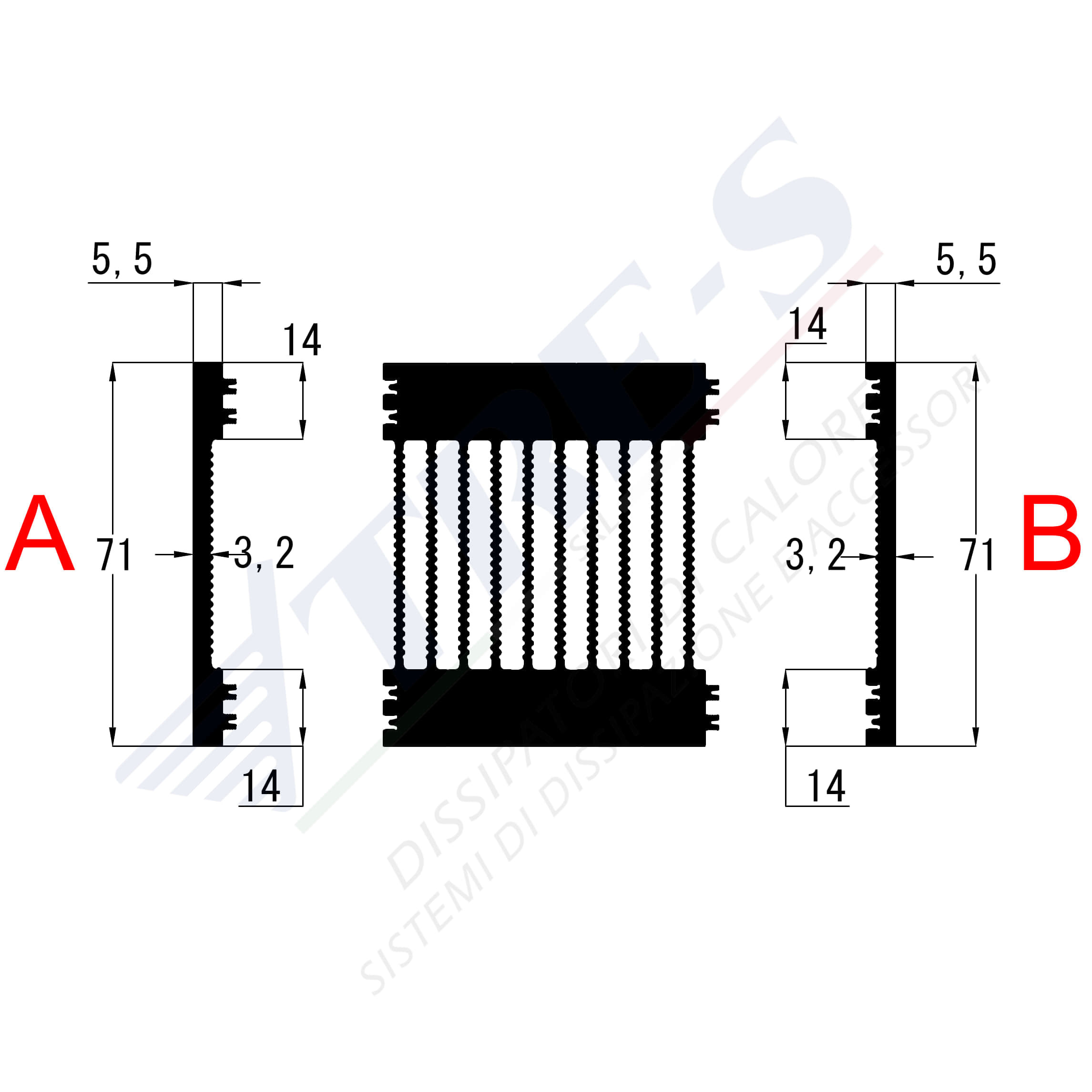 Heat Sinks PRI1048 AB Heat Sinks PRI1048 AB